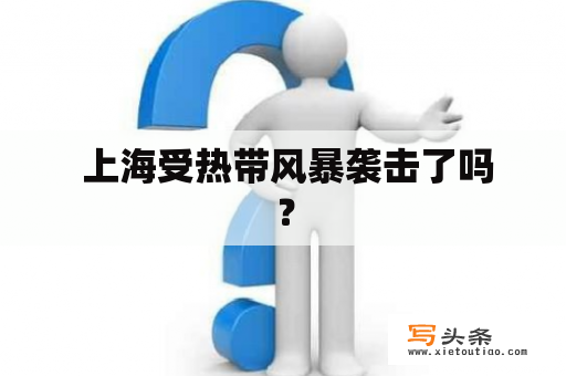  上海受热带风暴袭击了吗？