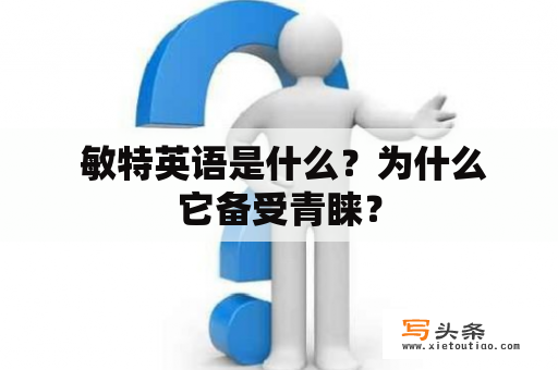  敏特英语是什么？为什么它备受青睐？