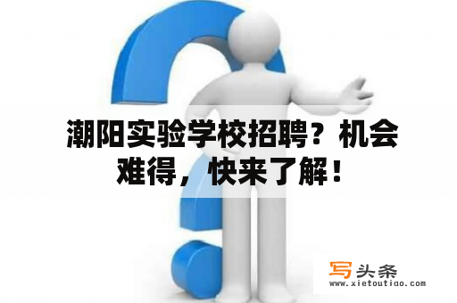  潮阳实验学校招聘？机会难得，快来了解！