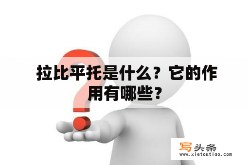  拉比平托是什么？它的作用有哪些？