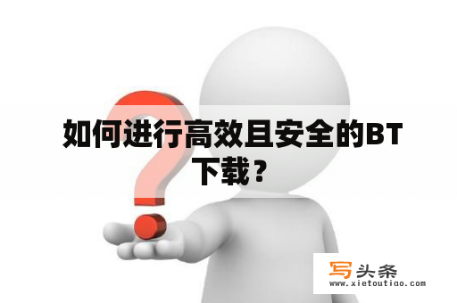  如何进行高效且安全的BT下载？