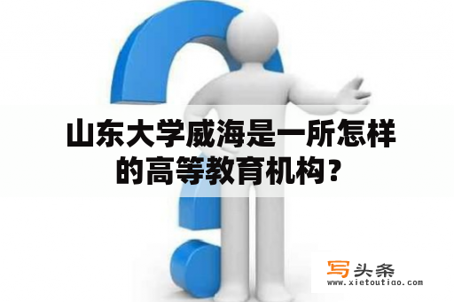  山东大学威海是一所怎样的高等教育机构？