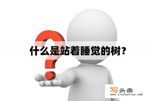  什么是站着睡觉的树？