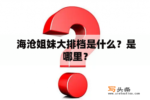  海沧姐妹大排档是什么？是哪里？