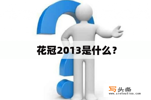  花冠2013是什么？