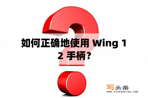  如何正确地使用 Wing 1 2 手柄？