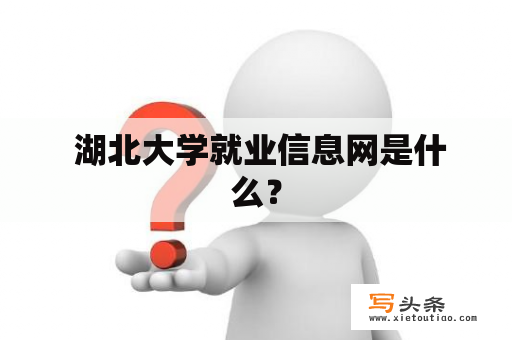  湖北大学就业信息网是什么？