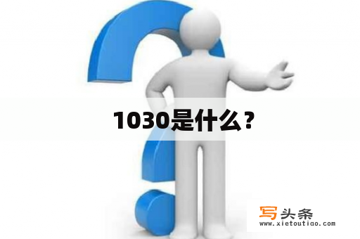  1030是什么？