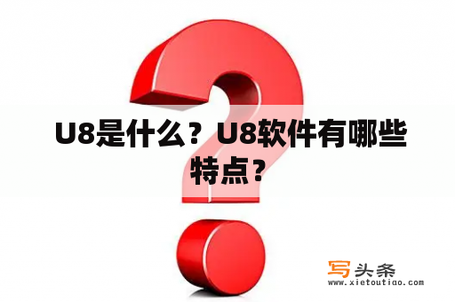  U8是什么？U8软件有哪些特点？