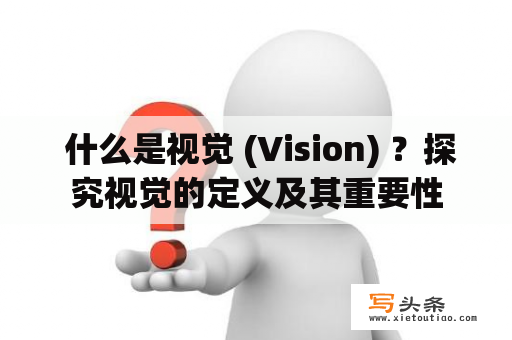  什么是视觉 (Vision) ？探究视觉的定义及其重要性