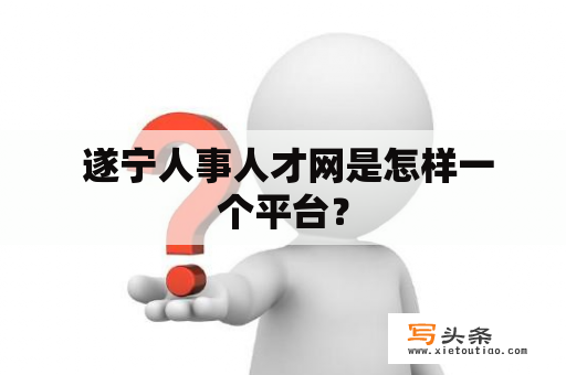  遂宁人事人才网是怎样一个平台？