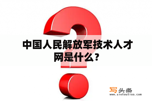  中国人民解放军技术人才网是什么？