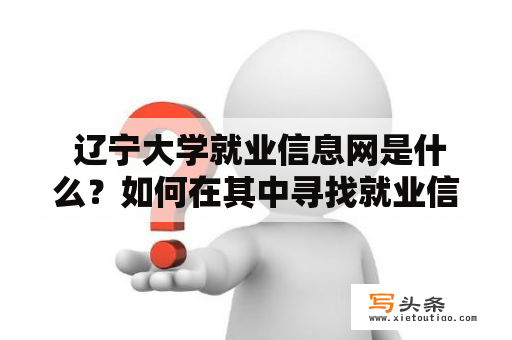  辽宁大学就业信息网是什么？如何在其中寻找就业信息？