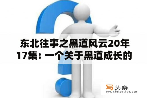  东北往事之黑道风云20年17集: 一个关于黑道成长的震撼故事