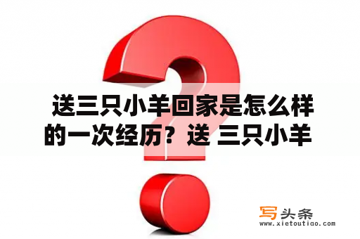  送三只小羊回家是怎么样的一次经历？送 三只小羊 回家