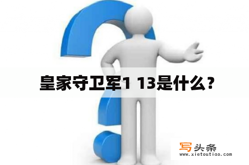  皇家守卫军1 13是什么？