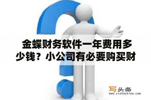  金蝶财务软件一年费用多少钱？小公司有必要购买财务软件吗？