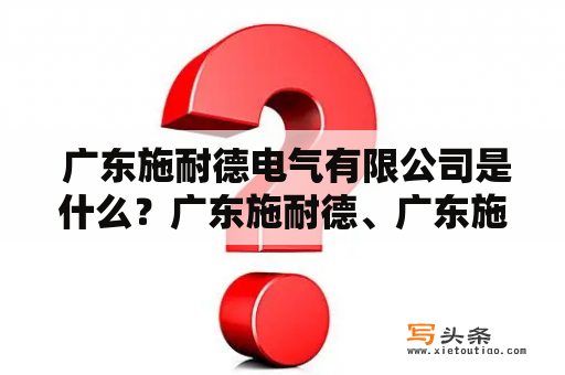  广东施耐德电气有限公司是什么？广东施耐德、广东施耐德电气有限公司