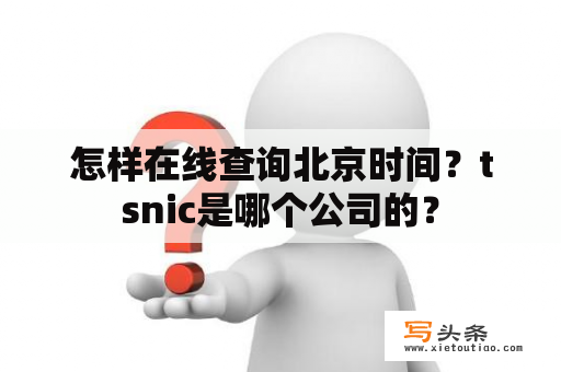 怎样在线查询北京时间？tsnic是哪个公司的？