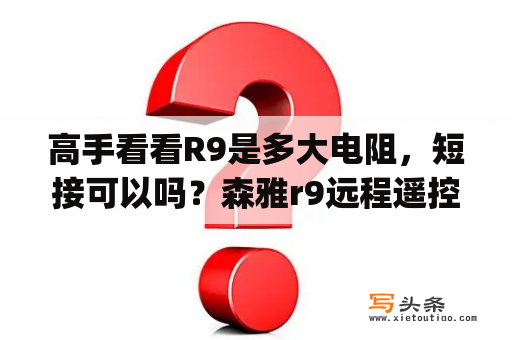 高手看看R9是多大电阻，短接可以吗？森雅r9远程遥控app叫什么？