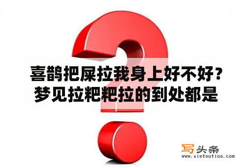 喜鹊把屎拉我身上好不好？梦见拉粑粑拉的到处都是