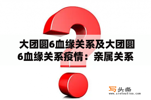  大团圆6血缘关系及大团圆6血缘关系疫情：亲属关系对疫情传播的影响如何？