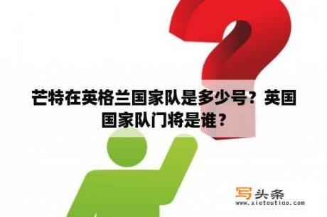 芒特在英格兰国家队是多少号？英国国家队门将是谁？