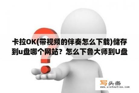 卡拉OK(带视频的伴奏怎么下载)储存到u盘哪个网站？怎么下鲁大师到U盘？