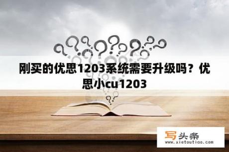 刚买的优思1203系统需要升级吗？优思小cu1203