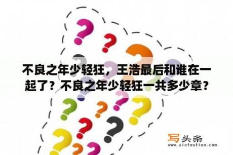 不良之年少轻狂，王浩最后和谁在一起了？不良之年少轻狂一共多少章？