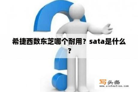 希捷西数东芝哪个耐用？sata是什么？