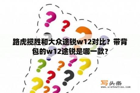 路虎揽胜和大众途锐w12对比？带背包的w12途锐是哪一款？