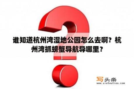 谁知道杭州湾湿地公园怎么去啊？杭州湾抓螃蟹导航导哪里？