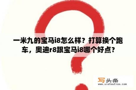 一米九的宝马i8怎么样？打算换个跑车，奥迪r8跟宝马i8哪个好点？