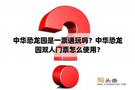 中华恐龙园是一票通玩吗？中华恐龙园双人门票怎么使用？