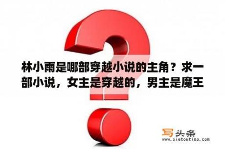 林小雨是哪部穿越小说的主角？求一部小说，女主是穿越的，男主是魔王，因为受过伤之前，变成了魔兽？