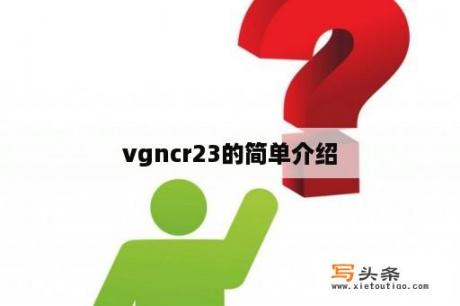 vgncr23的简单介绍