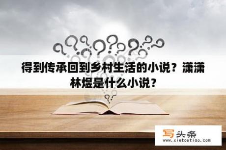 得到传承回到乡村生活的小说？潇潇林煜是什么小说？