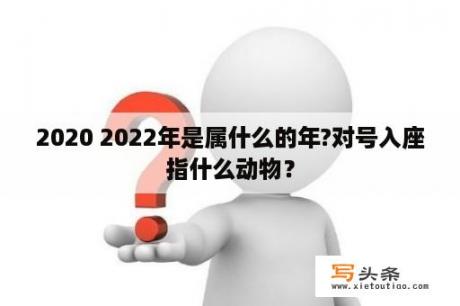 2020 2022年是属什么的年?对号入座指什么动物？