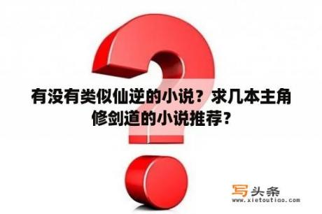 有没有类似仙逆的小说？求几本主角修剑道的小说推荐？