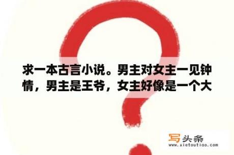 求一本古言小说。男主对女主一见钟情，男主是王爷，女主好像是一个大官家不受宠被外放刚回来的女儿，女主在？男主一见女主就起反应的古言小说