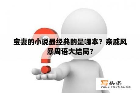 宝妻的小说最经典的是哪本？亲戚风暴周语大结局？