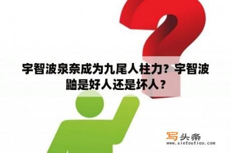 宇智波泉奈成为九尾人柱力？宇智波鼬是好人还是坏人？