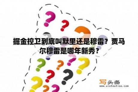 掘金控卫到底叫默里还是穆雷？贾马尔穆雷是哪年新秀？