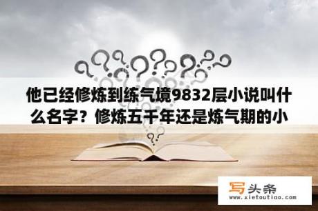 他已经修炼到练气境9832层小说叫什么名字？修炼五千年还是炼气期的小说叶空？