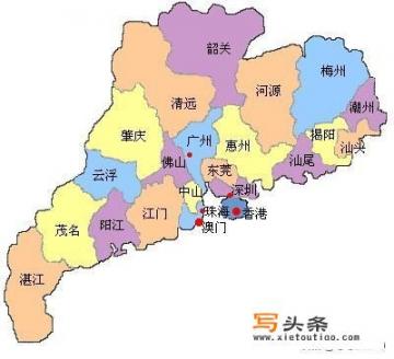 广东省中山市地图？广东省位于中国地图的什么位置？