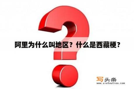 阿里为什么叫地区？什么是西藏梗？