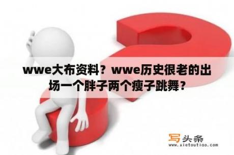 wwe大布资料？wwe历史很老的出场一个胖子两个瘦子跳舞？