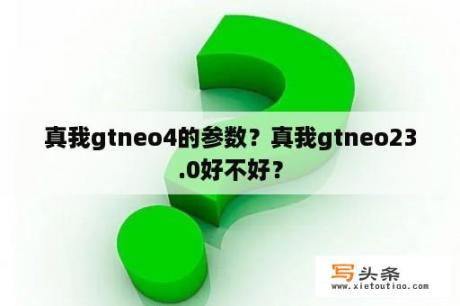 真我gtneo4的参数？真我gtneo23.0好不好？