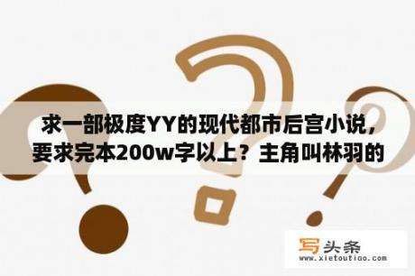 求一部极度YY的现代都市后宫小说，要求完本200w字以上？主角叫林羽的小说叫什么名？